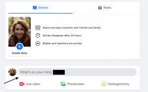 facebook - create a post