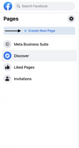 facebook - create new page
