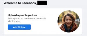 facebook profile creation - profile picture