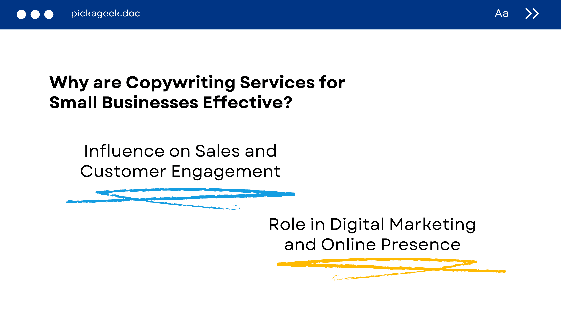 Why are Copywriting Services for Small Businesses Effective?