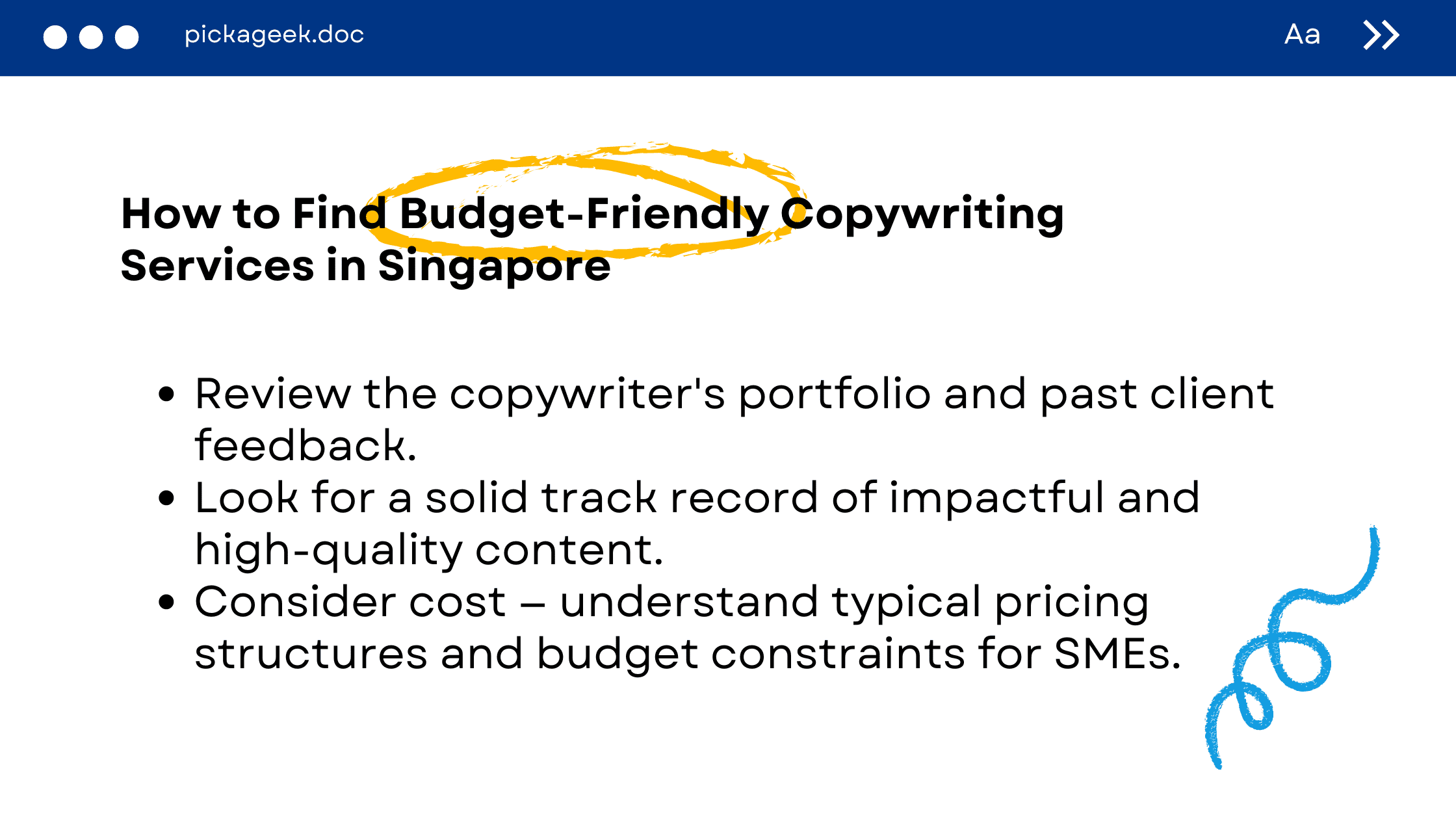 How To Find Copywriting Services in Singapore on a Budget?