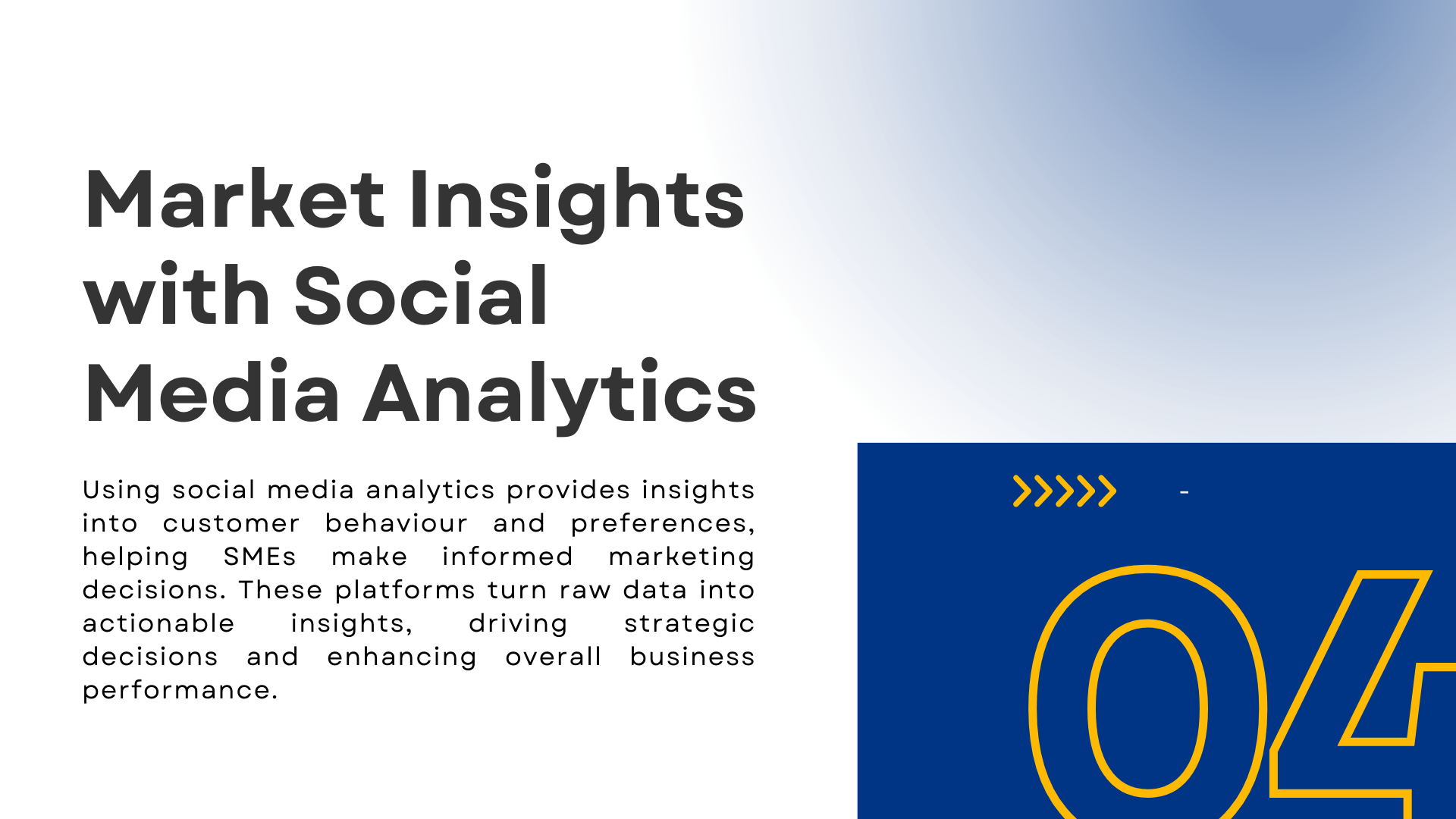 Market insights with social media analytics
